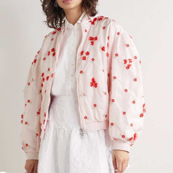 NWT Moncler Genius Simone Rocha Pink Jacket Sz 2 - Picture 1 of 11